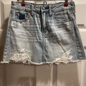 American Eagle stretch denim mini skirt